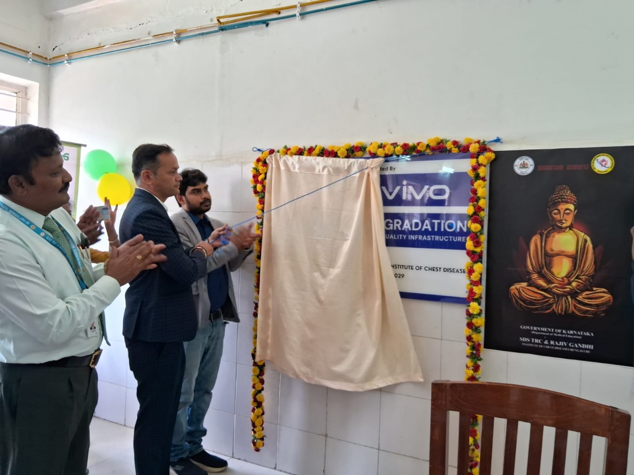 Aahwahan Foundation Partners with VIVO CSR team for Upgradation of Rajiv Gandhi Institute of Chest Diseases